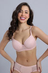 Zivame Beautiful Basic Padded Regular Wired 3/4th Coverage Tshirt Bra - Crystal Pink — thumbnail 2